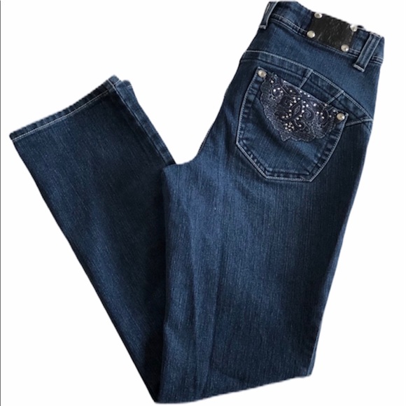 Style & Co. Size 4 Premium Jeans Bottoms Up Straight Leg - Picture 1 of 7